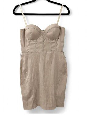 Y2K Costa Blanca Bustier Corset Mini Dress M belted Formal Grad Party Club Prom